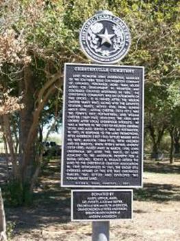 Chesterville Cemetery Historic Marker